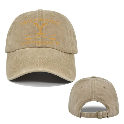 1pc Outdoor Yellowstone Dutton Ranch Hat Cross Ponytail Baseball Cap