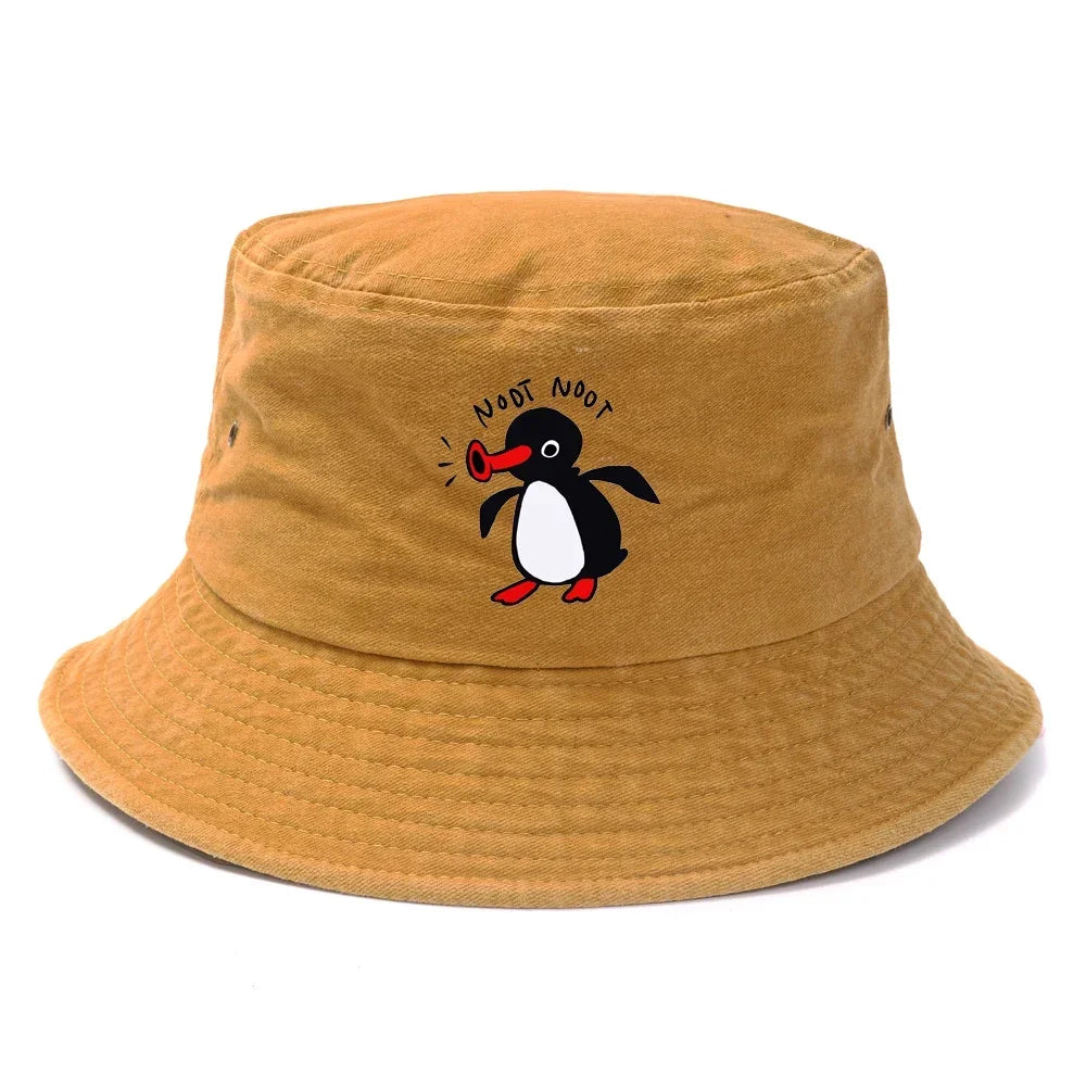 Summer Penguin Bucket Hat Reversible Bob