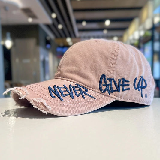 American-Style Frayed Hole-Sided Three-Dimensional Baseball Cap