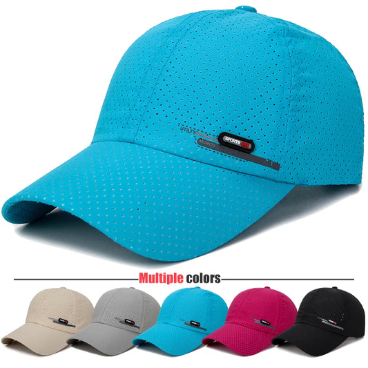 Breathable Perforated Quick-Drying Hat Fishing Sun Protection Baseball Cap