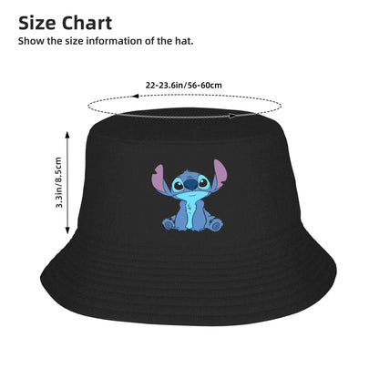 Unisex Bucket Hat Lilo And Stitch Spring Headwear Lightweight Hiking Fishing Hat