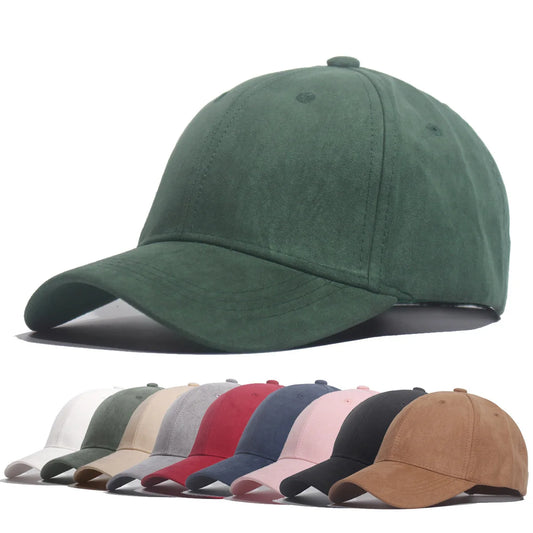 Fashion Suede Baseball Caps For Men Women