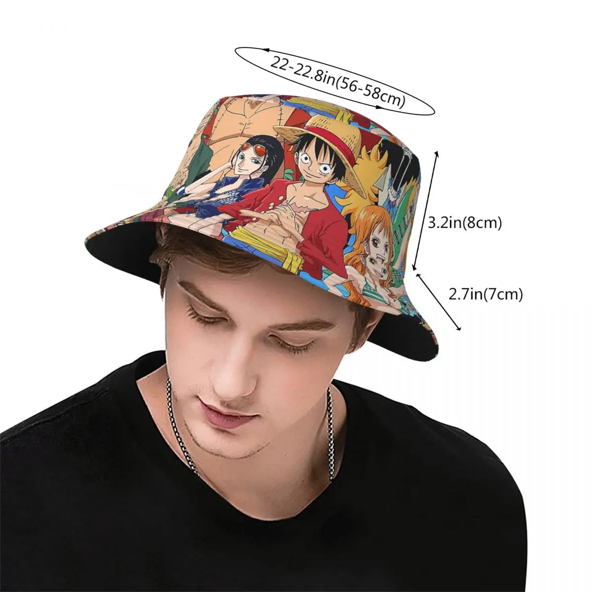 Bucket Hat One Piece Luffy Zoro