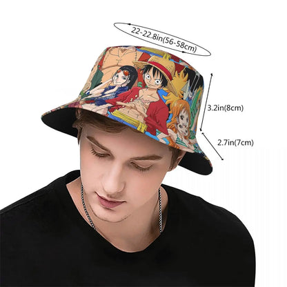Bucket Hat One Piece Luffy Zoro