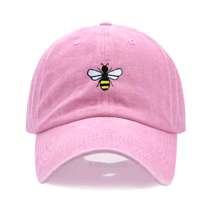Honeybee Embroidered Baseball Cap For Women Men