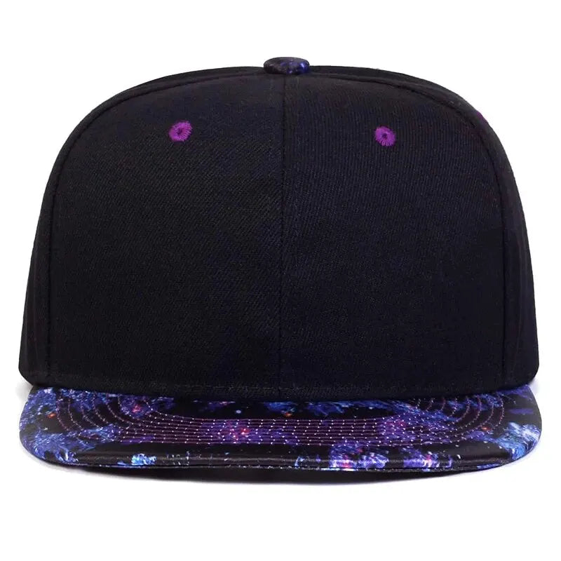 Fashion Starry Sky Hat Brim Baseball Cap Hip Hop Hat Snapback Caps