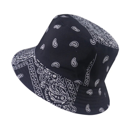 Spring Summer Cashew Print Cap Holiday Sun-Proof Bucket Hat Unisex
