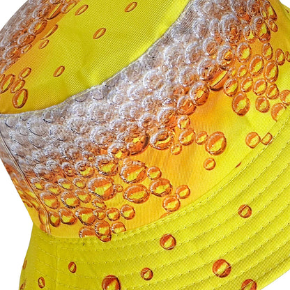 Yellow Beer Bubble Bucket Hat