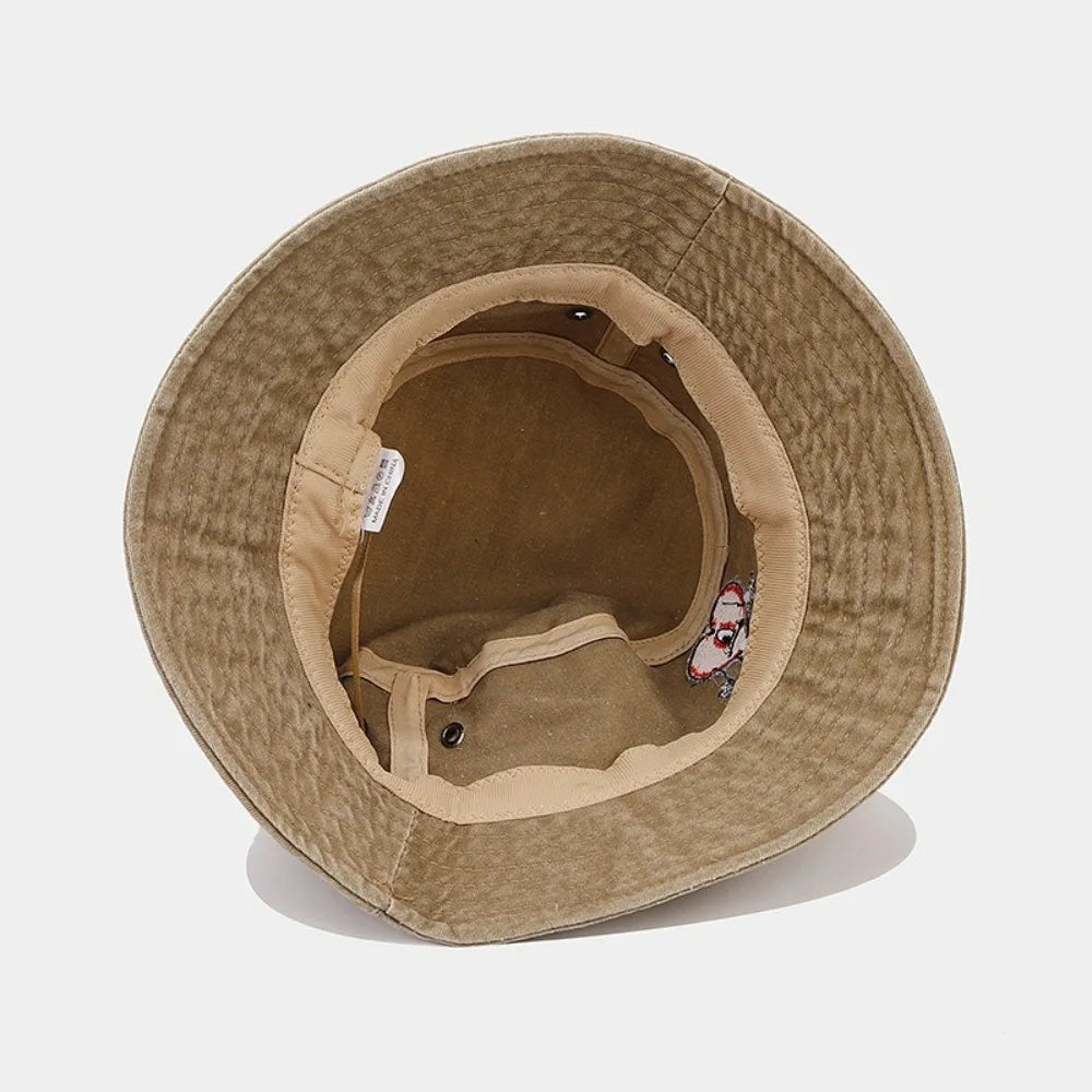 Trendy Bad Bunny Fisherman's Hat Foldable Wide Brim Men All-Match Bucket Hat