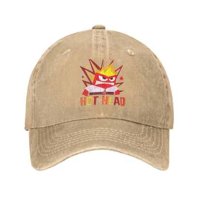Inside Out 2 Hot Head Anger Casual Baseball Cap