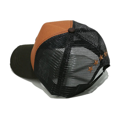 Streetwear 3D Star Embroidery Mesh Baseball Cap