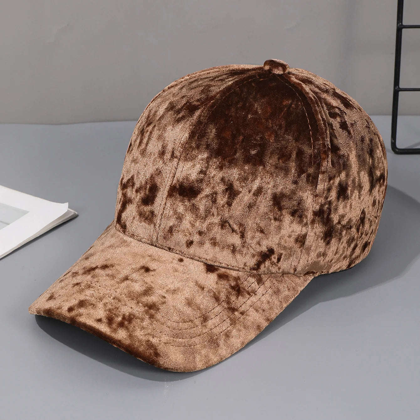 Autumn Winter Velvet Baseball Cap - Unisex Curved Brim Casual Hat
