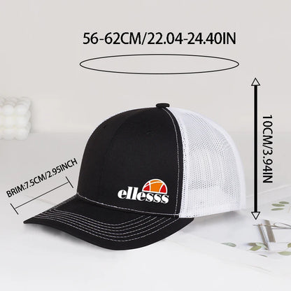 Breathable Mesh Baseball Hat With Ellessss Print