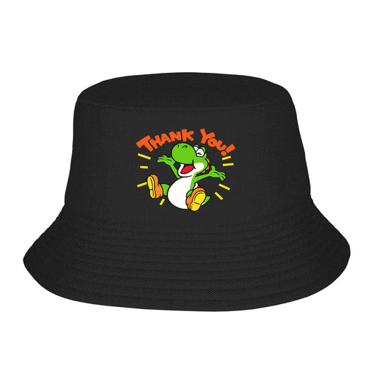 Men Women Bucket Hats Super Mario Yoshi Spring Picnic Headwear Lightweight