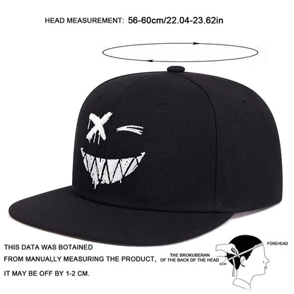 Unisex Personality Embroidery Hip-hop Hats Baseball Caps Sunscreen Hat Snapback Caps