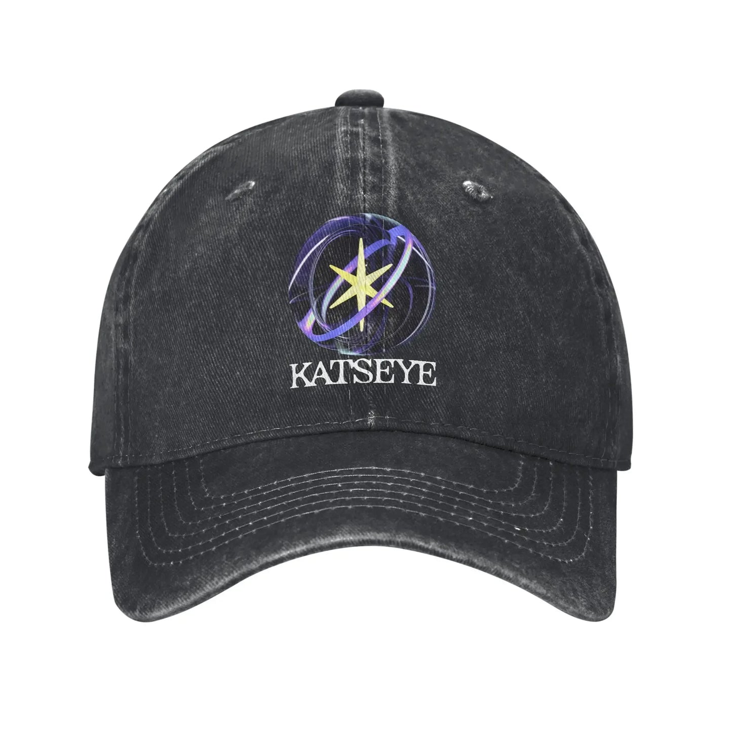 Washed Baseball Cap Katseye Cover Logo Summer Hip Hop Hats For Female Male