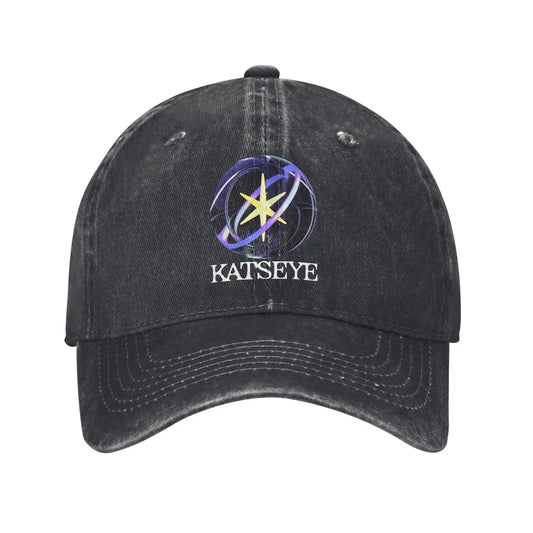 Washed Baseball Cap Katseye Cover Logo Summer Hip Hop Hats For Female Male