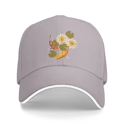 Japanese Koi Fish Sakura Baseball Cap