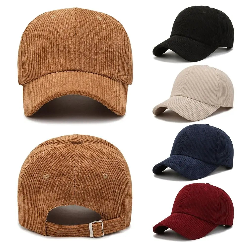 Spring Autumn Corduroy Baseball Cap
