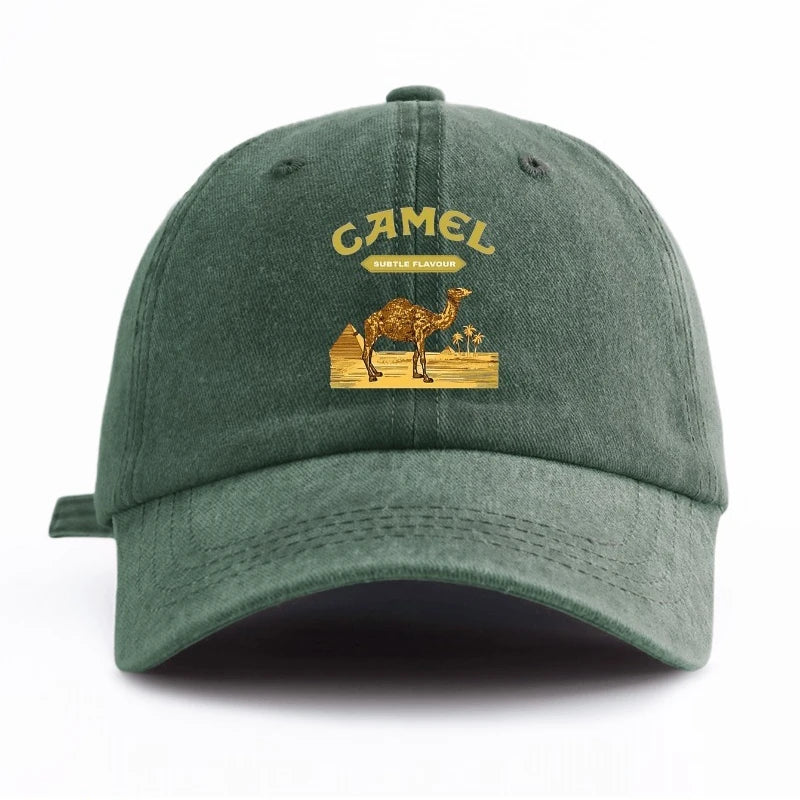CAMEL Print Washed Baseball Cap