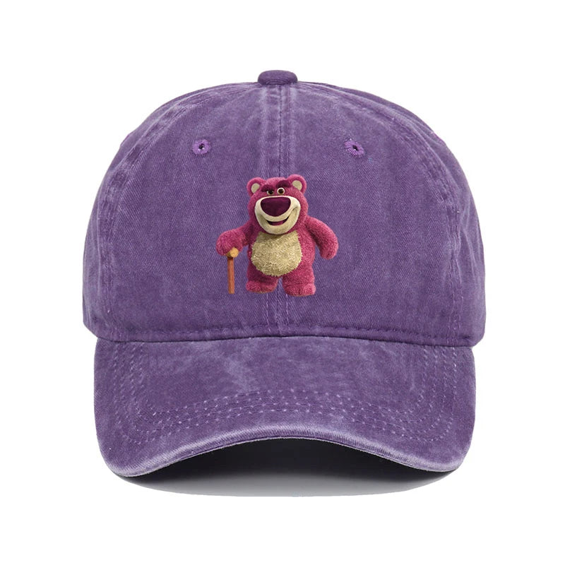 Cartoon Washed Lotso Print Baseball Cap