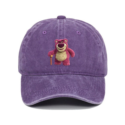 Cartoon Washed Lotso Print Baseball Cap