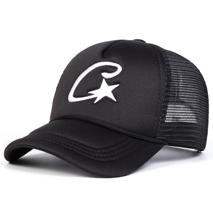 Unisex C Letter Pentagram Embroidery Baseball Caps