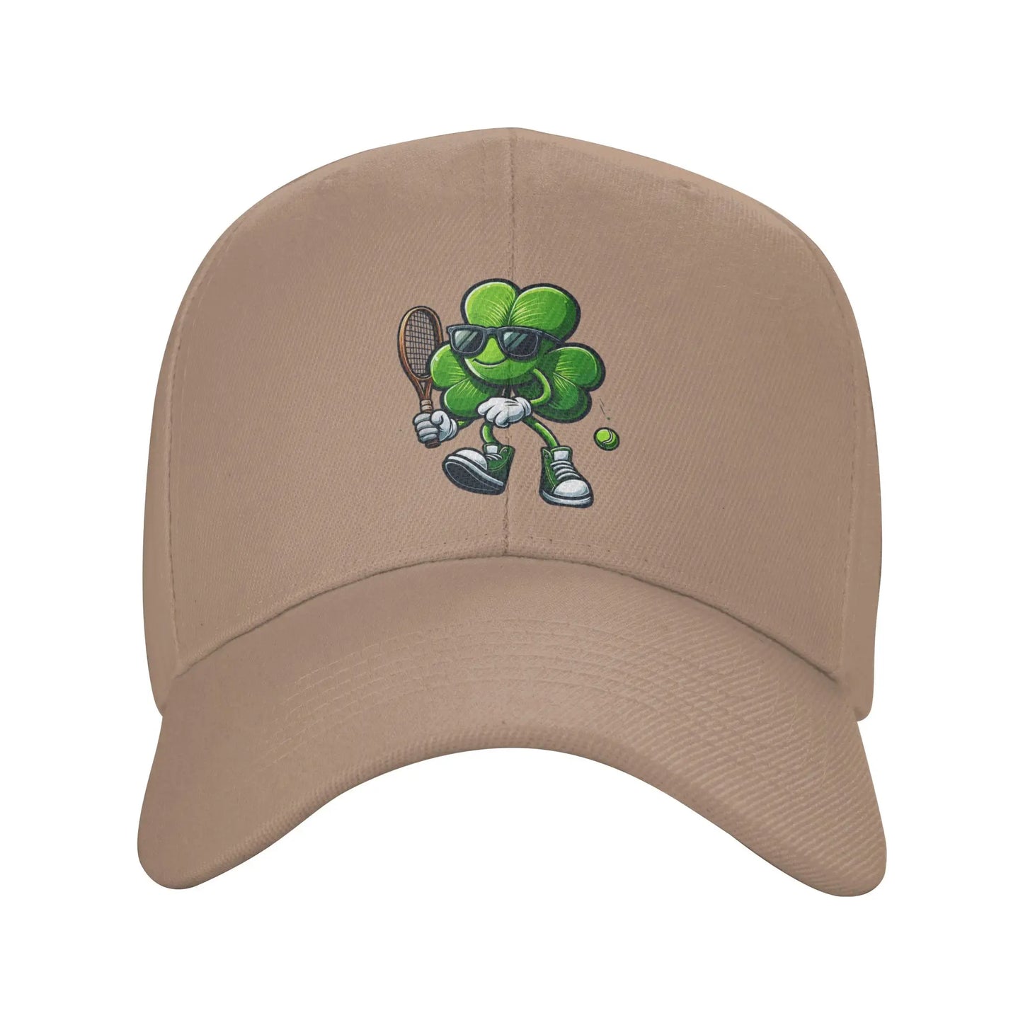 Tennis Player St Patricks Day Shamrock Clover Irish Prid Sun Baseball Cap