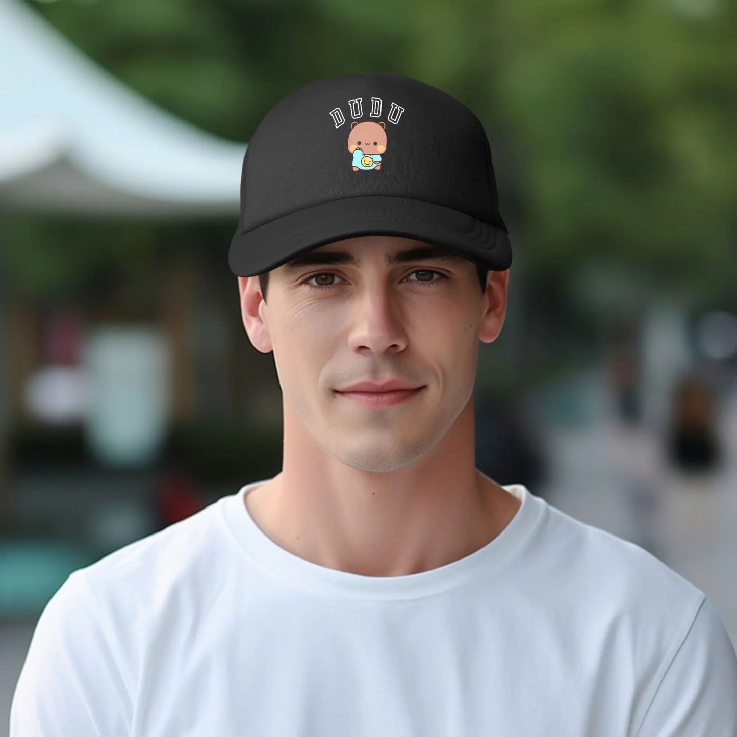 Bubu Dudu Cute Bear Trucker Cap Retro Hats Baseball Cap