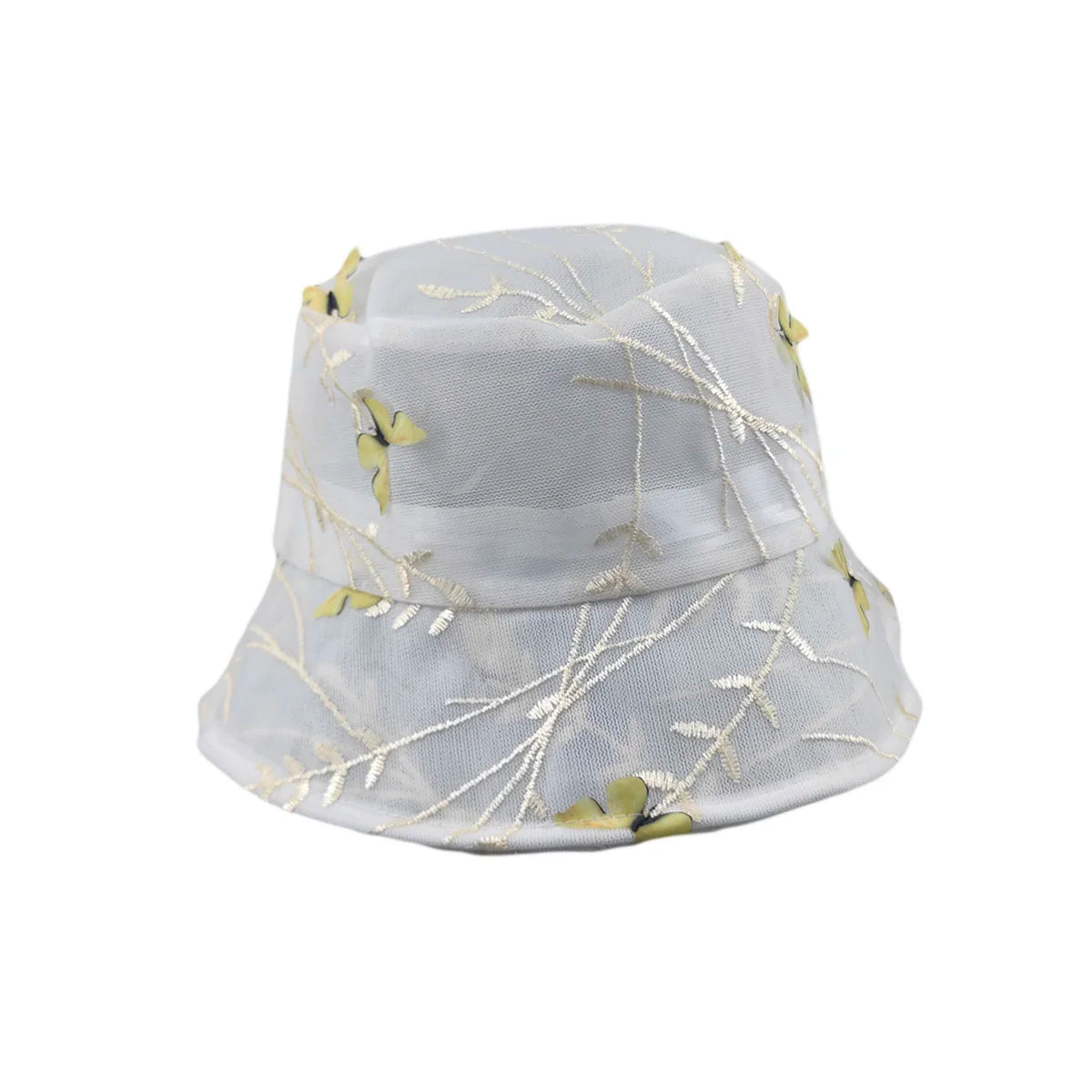 New Women Floral Personality Butterfly Bucket Hats