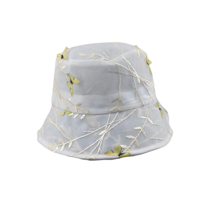 New Women Floral Personality Butterfly Bucket Hats