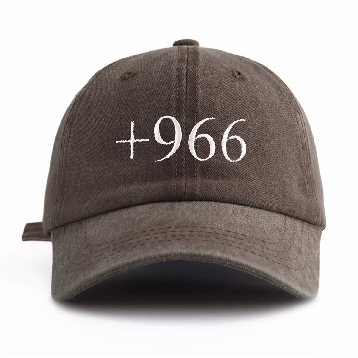 +966 Embroidery Washed Baseball Cap