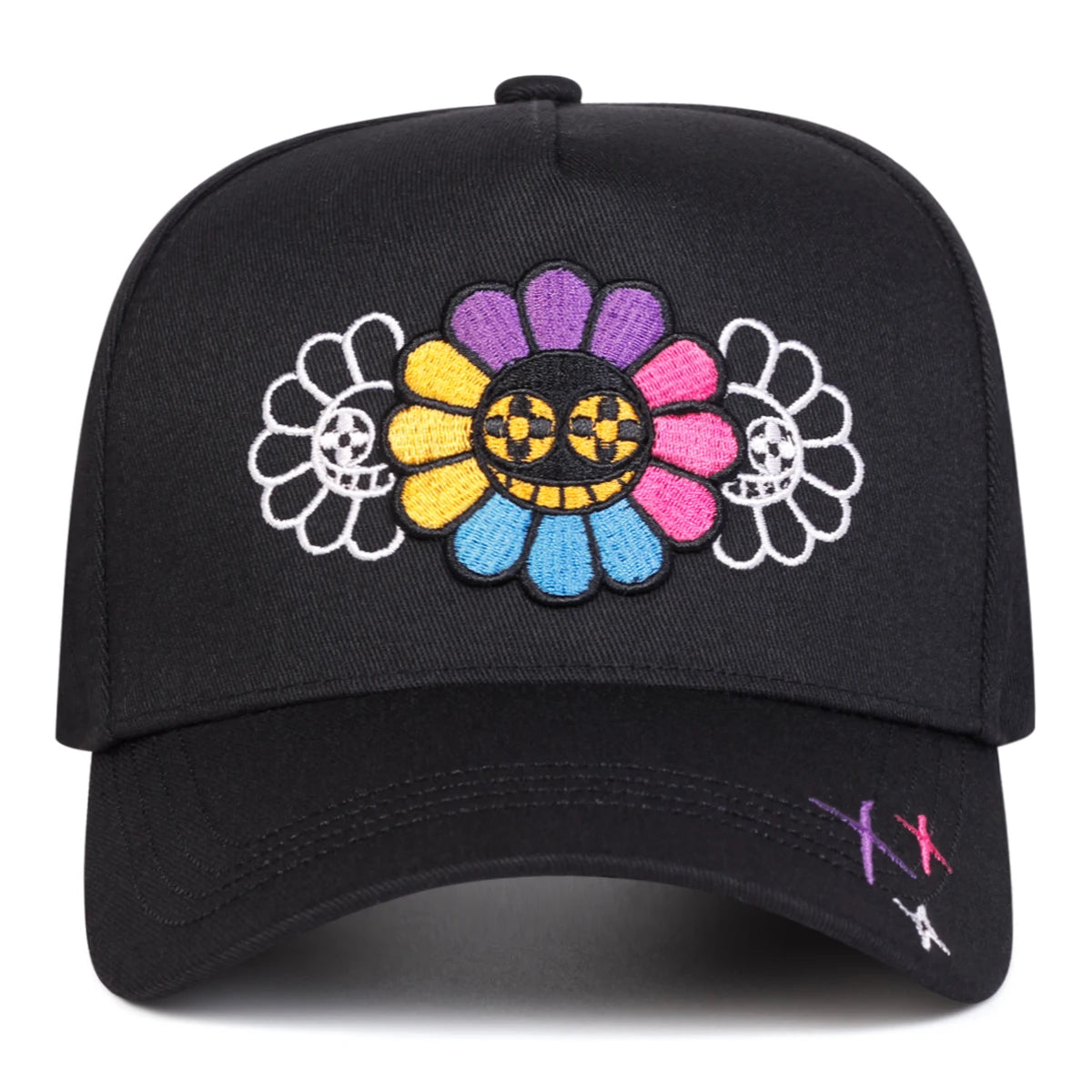 Unisex Colorful Sunflower Embroidery Baseball Caps Spring And Autumn