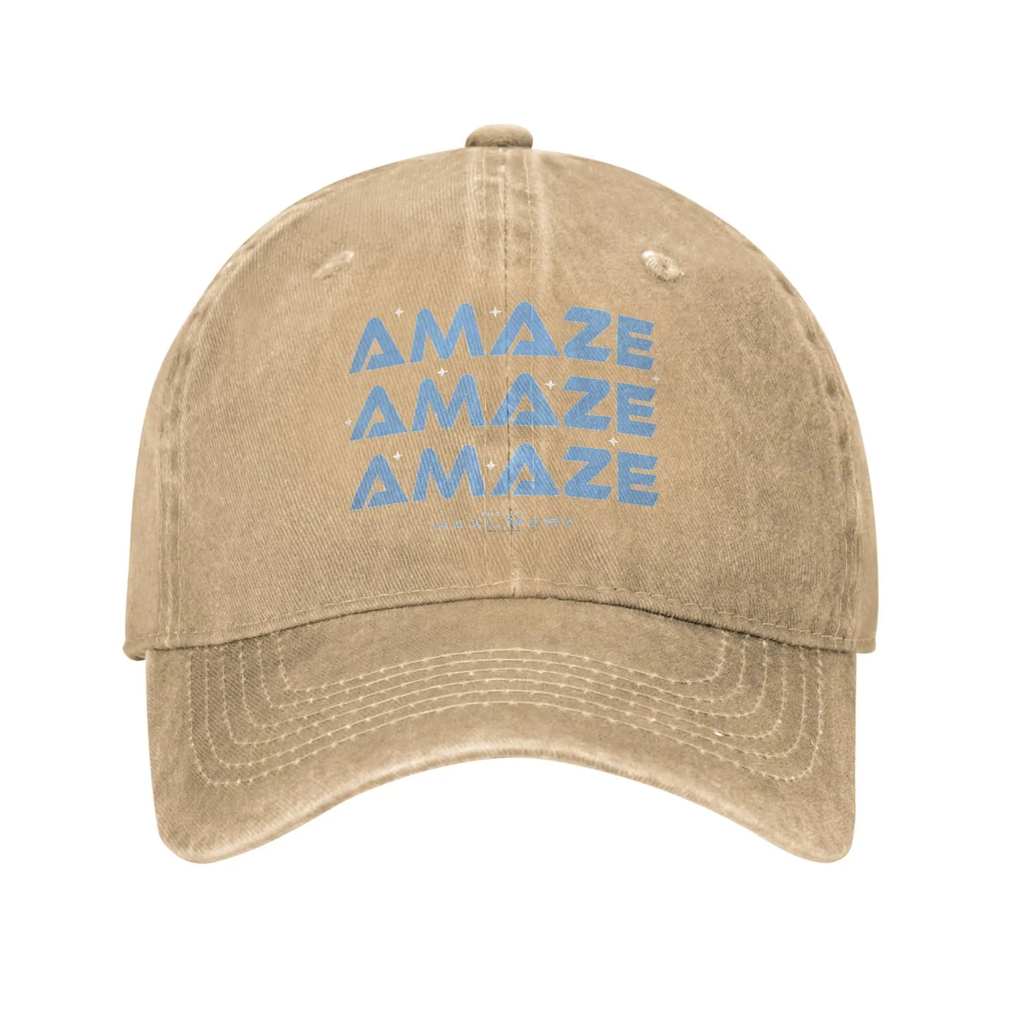 Project Hail Mary Amaze Repeat Typography Poster Baseball Cap
