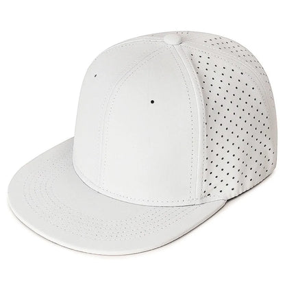 High Quality Full Closed Mens Snaoback Cap Causal Solid Flat Brim