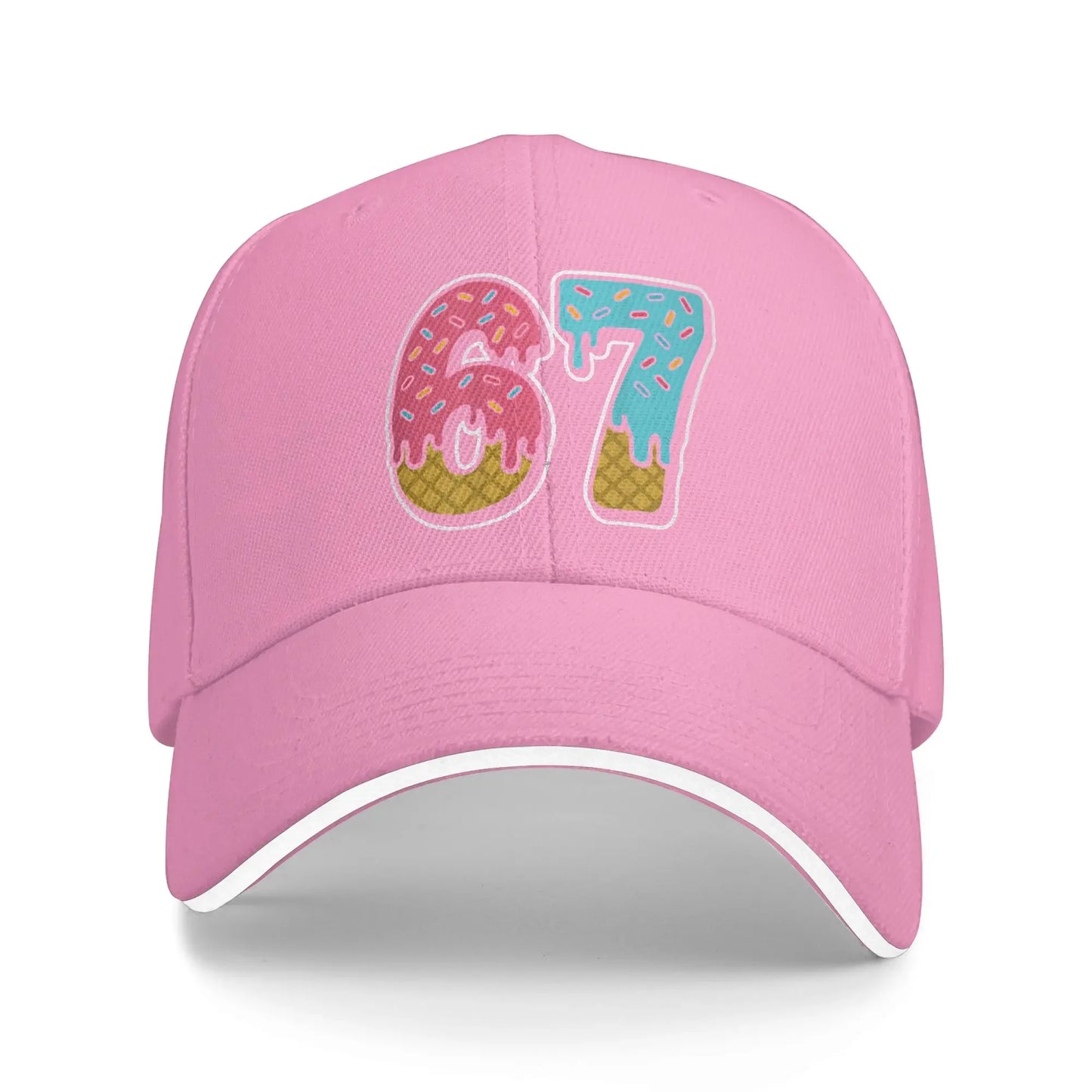 Six Seven Brainrot 67 Meme Baseball Caps