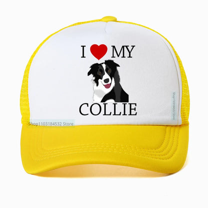 I Love My Border Collie Baseball Cap
