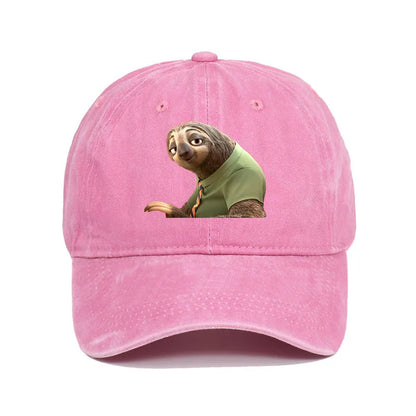 Disney Zootopia Cartoon Anime Retro Print Baseball Cap Judy Nick Sun Hat
