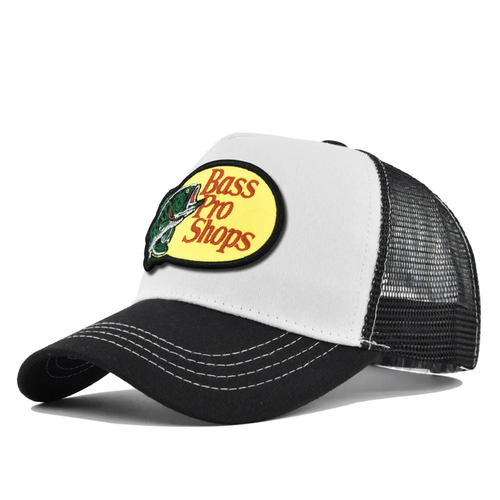 Bass Football Baseball Caps