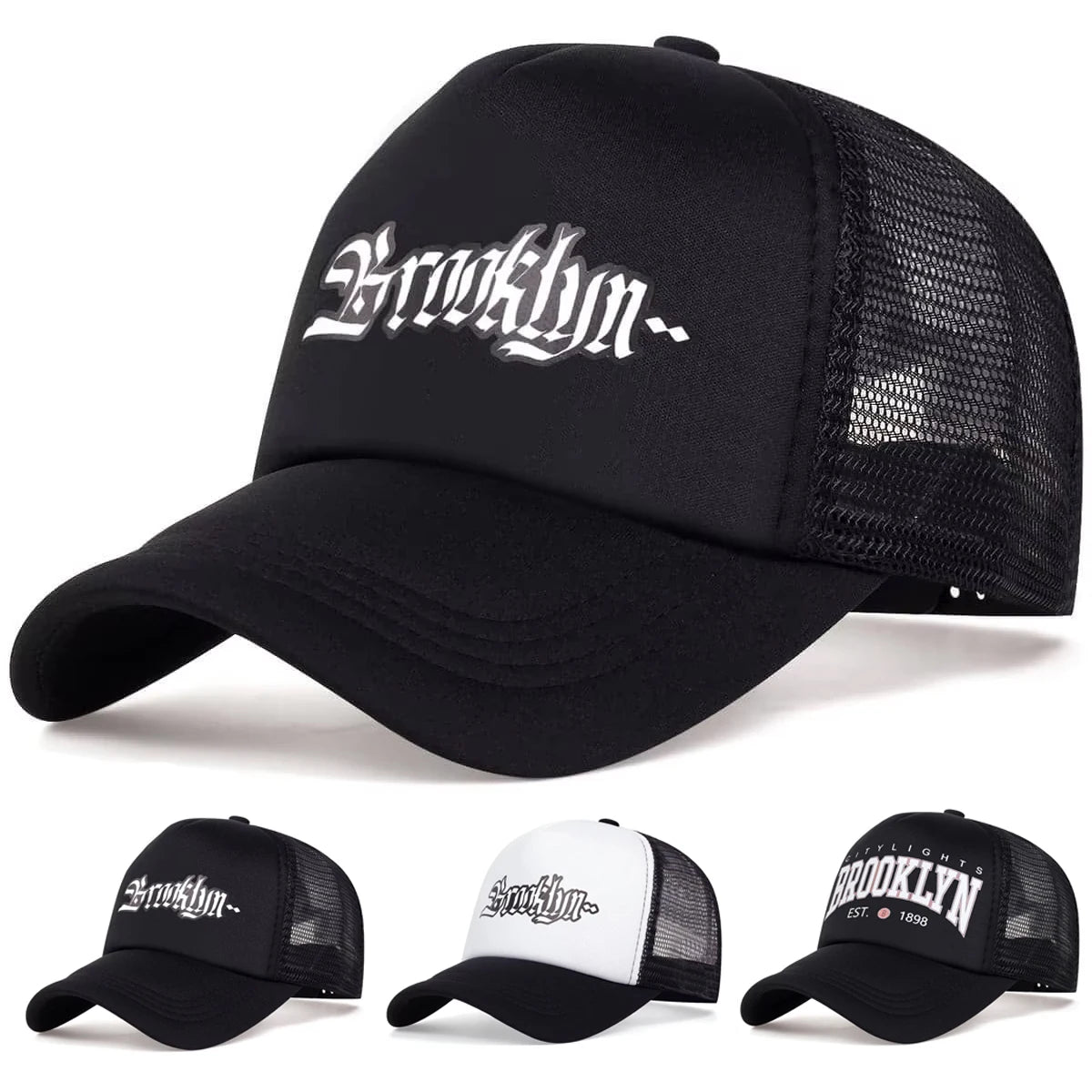 Unisex Brooklyn Letter Printed Baseball Caps