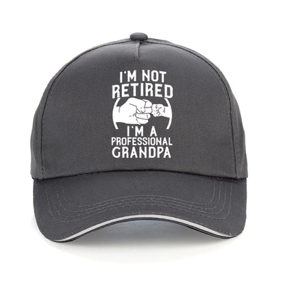 I'm Not Retired I'm A Professional Grandpa Funny Baseball Cap