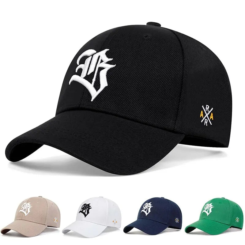 Unisex Gothic Letter Geometric Embroidery Baseball Caps