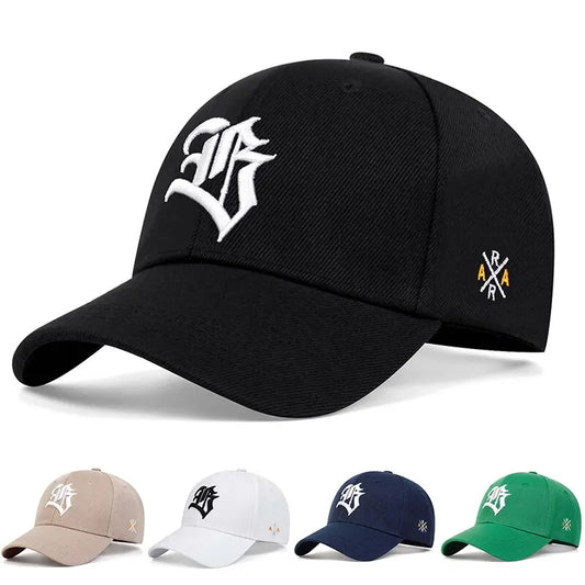 Unisex Gothic Letter Geometric Embroidery Baseball Caps