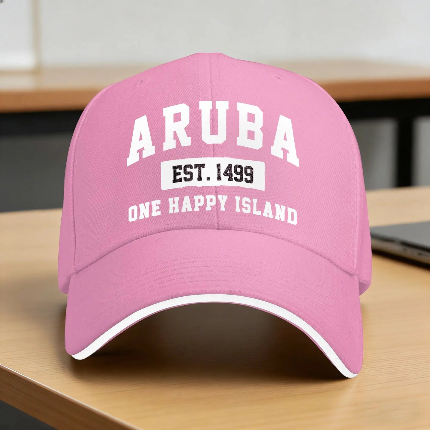 Spring Casual Baseball Cap Vintage Varsity Aruba Outdoor Gym Trucker Hat