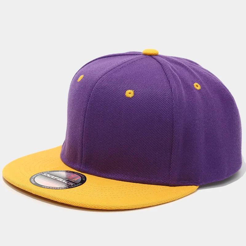 Two-Color Block Hip-Hop Cap Snapback Cap For Men And Women