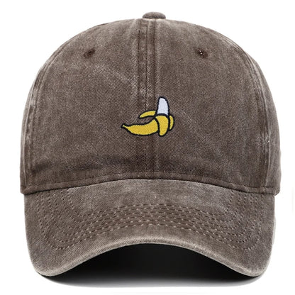 Banana Embroidered Baseball Hats For Men Women