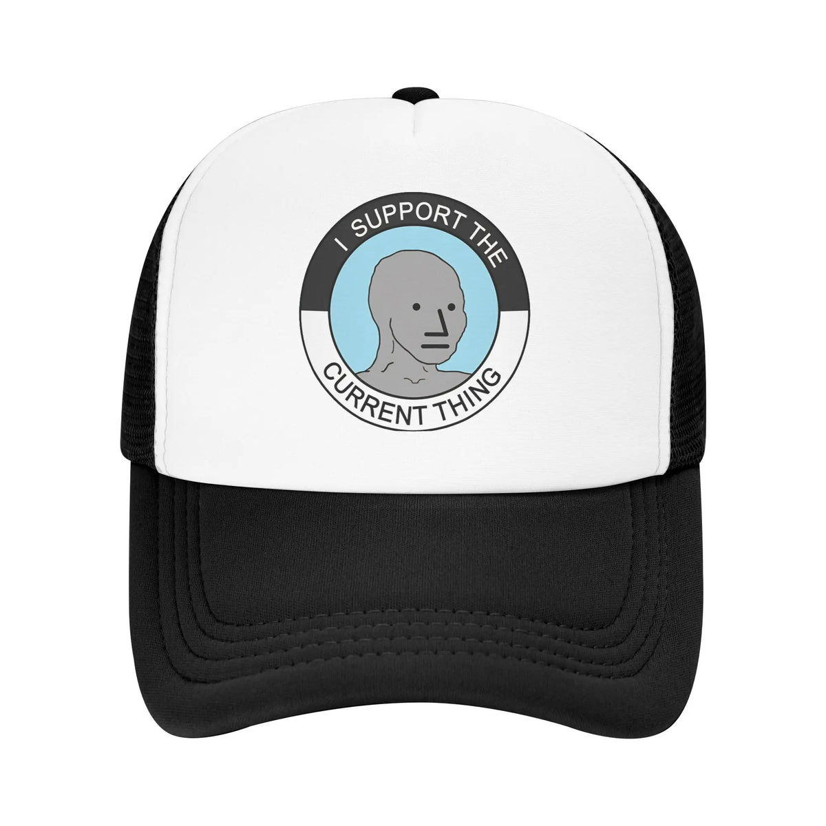 Funny Wojak Meme Boomer Trucker Hat Mesh Baseball Caps