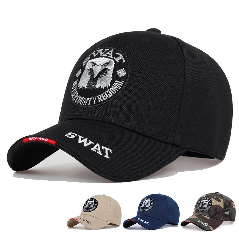 Fashion SWAT Eagle Embroidery Hip-hop Hats Baseball Cap