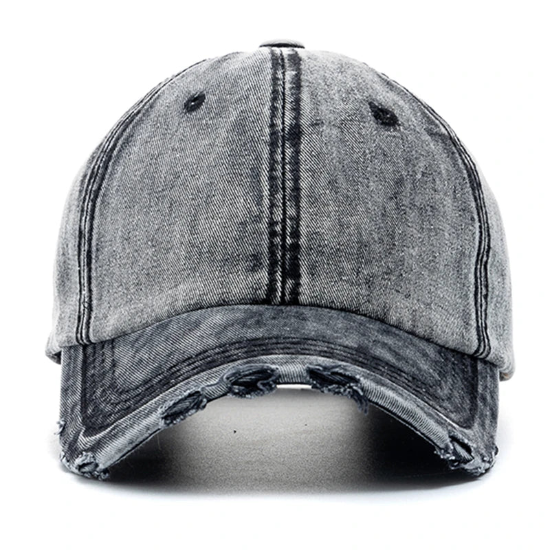 New Unisex Washed Cotton Cap High Quality Denim