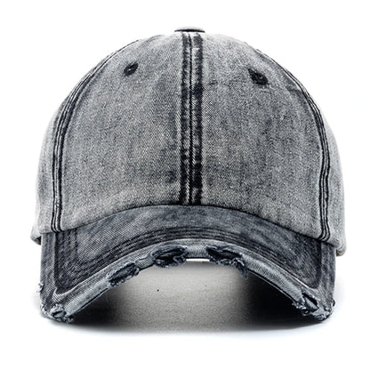 New Unisex Washed Cotton Cap High Quality Denim
